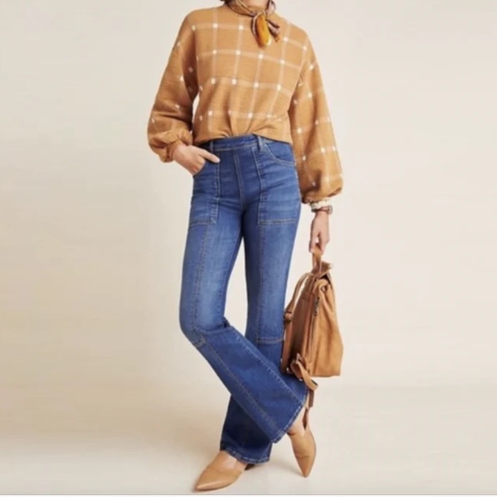 Pilcro and the letterpress high rise boot cut carpenter Jeans